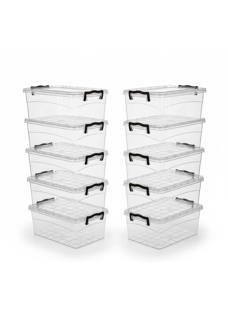 favilla Airtight food storage container set, 8 piece - transparent - 1.2 liters - Image 2